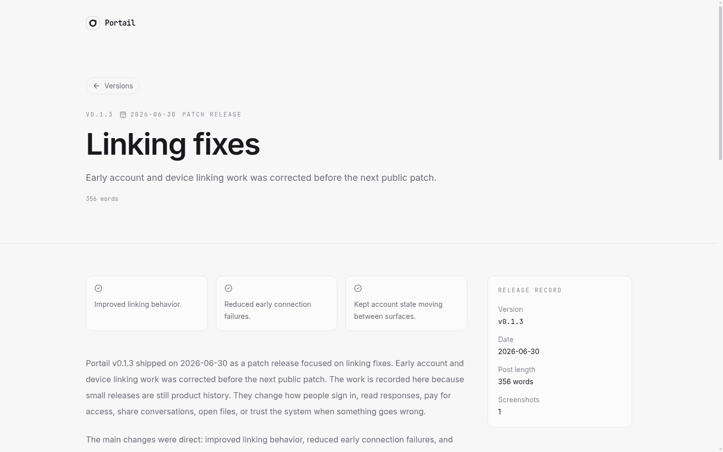 Portail v0.1.3 release post
