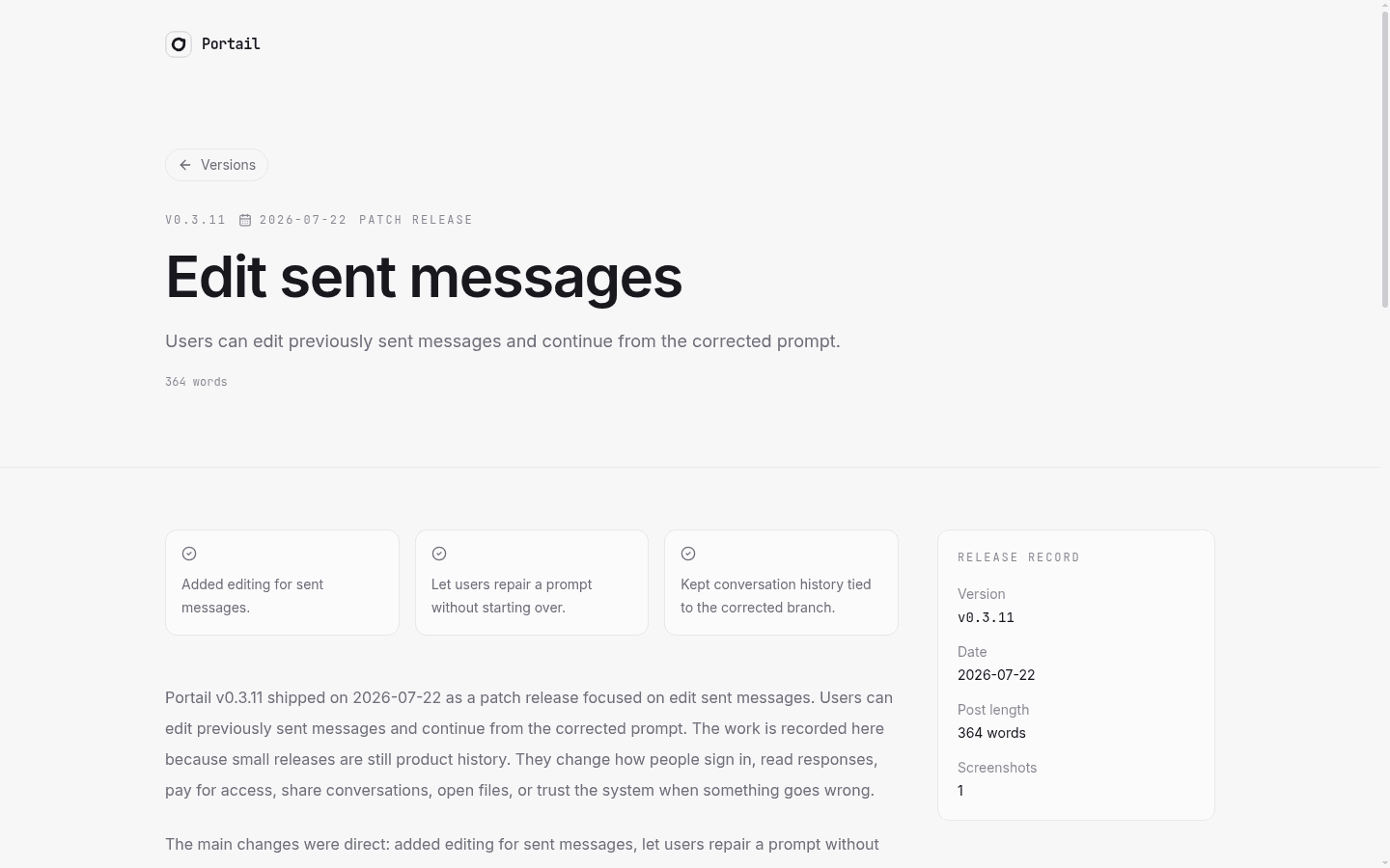 Portail v0.3.11 release post