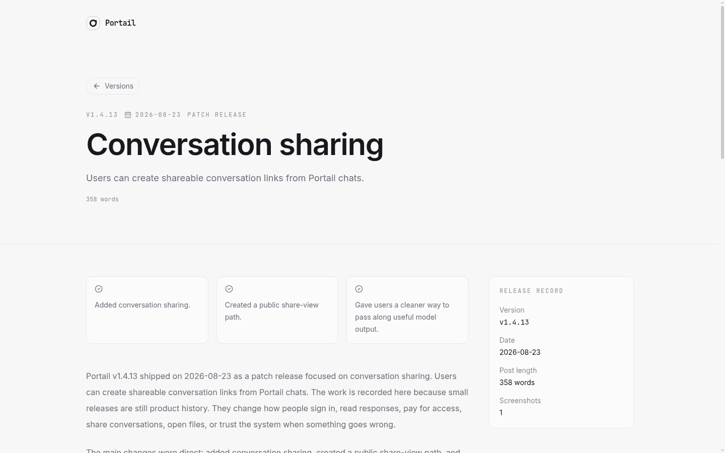 Portail v1.4.13 release post