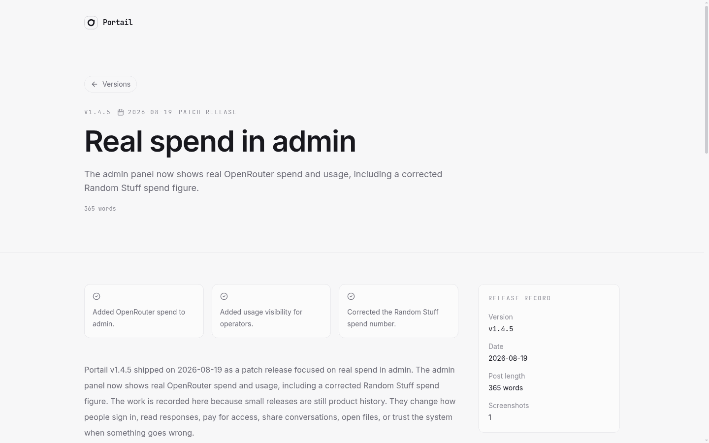 Portail v1.4.5 release post