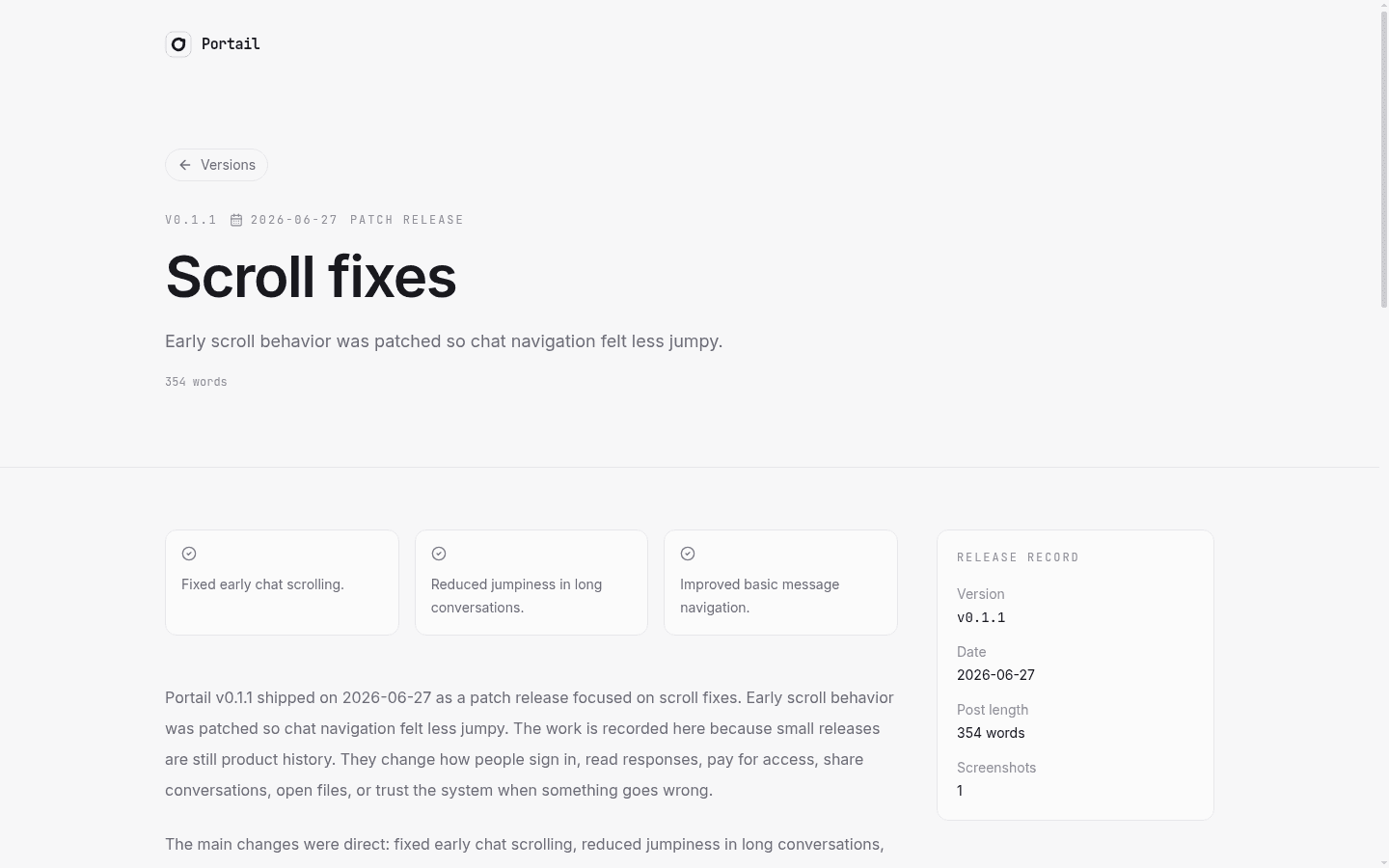 Portail v0.1.1 release post