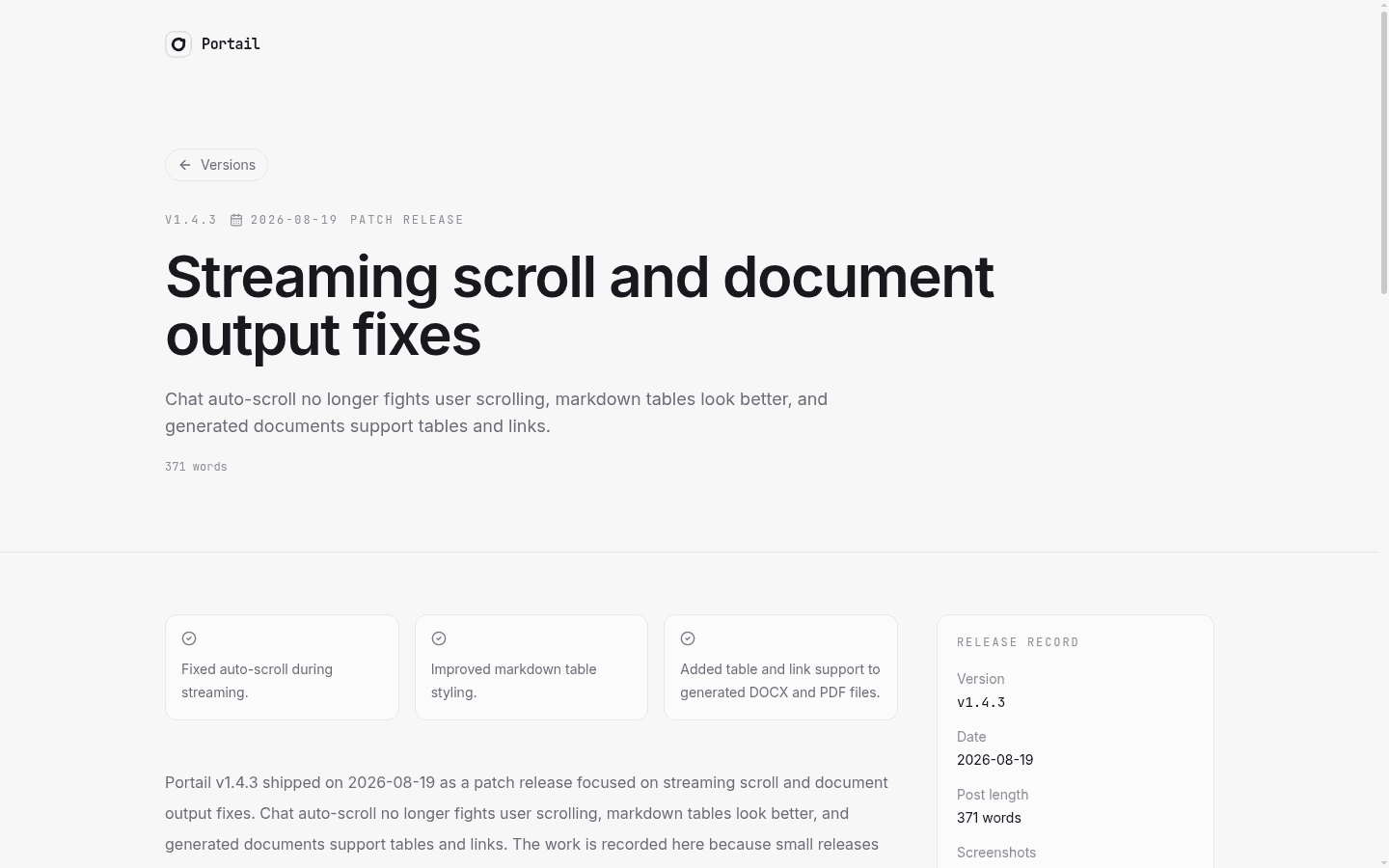 Portail v1.4.3 release post