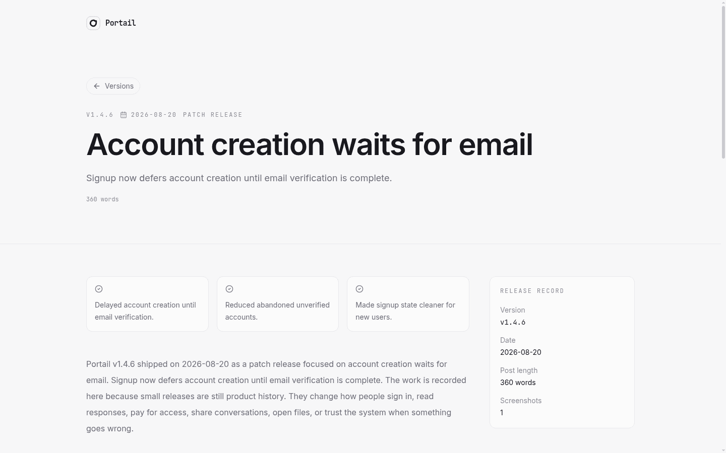 Portail v1.4.6 release post