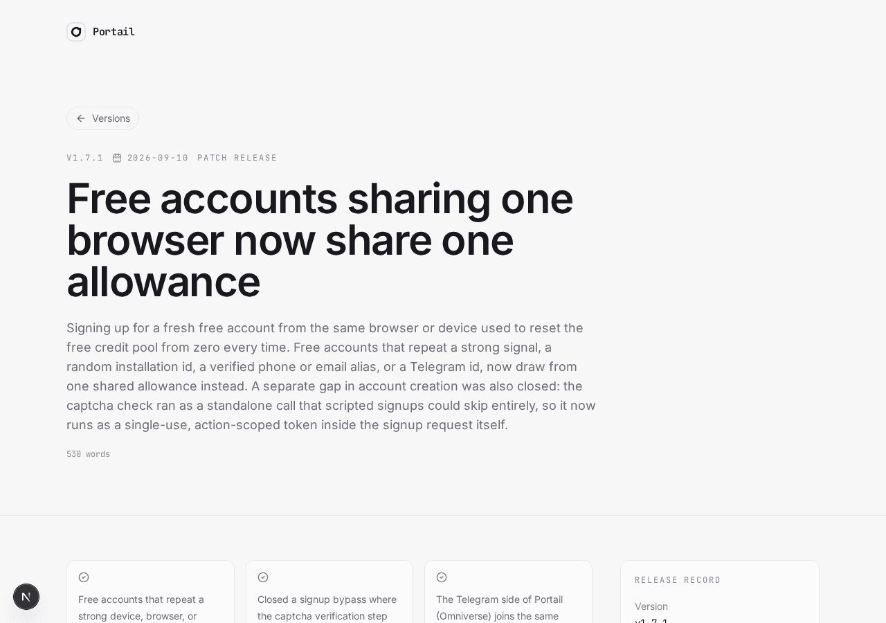 Portail v1.7.1 release post