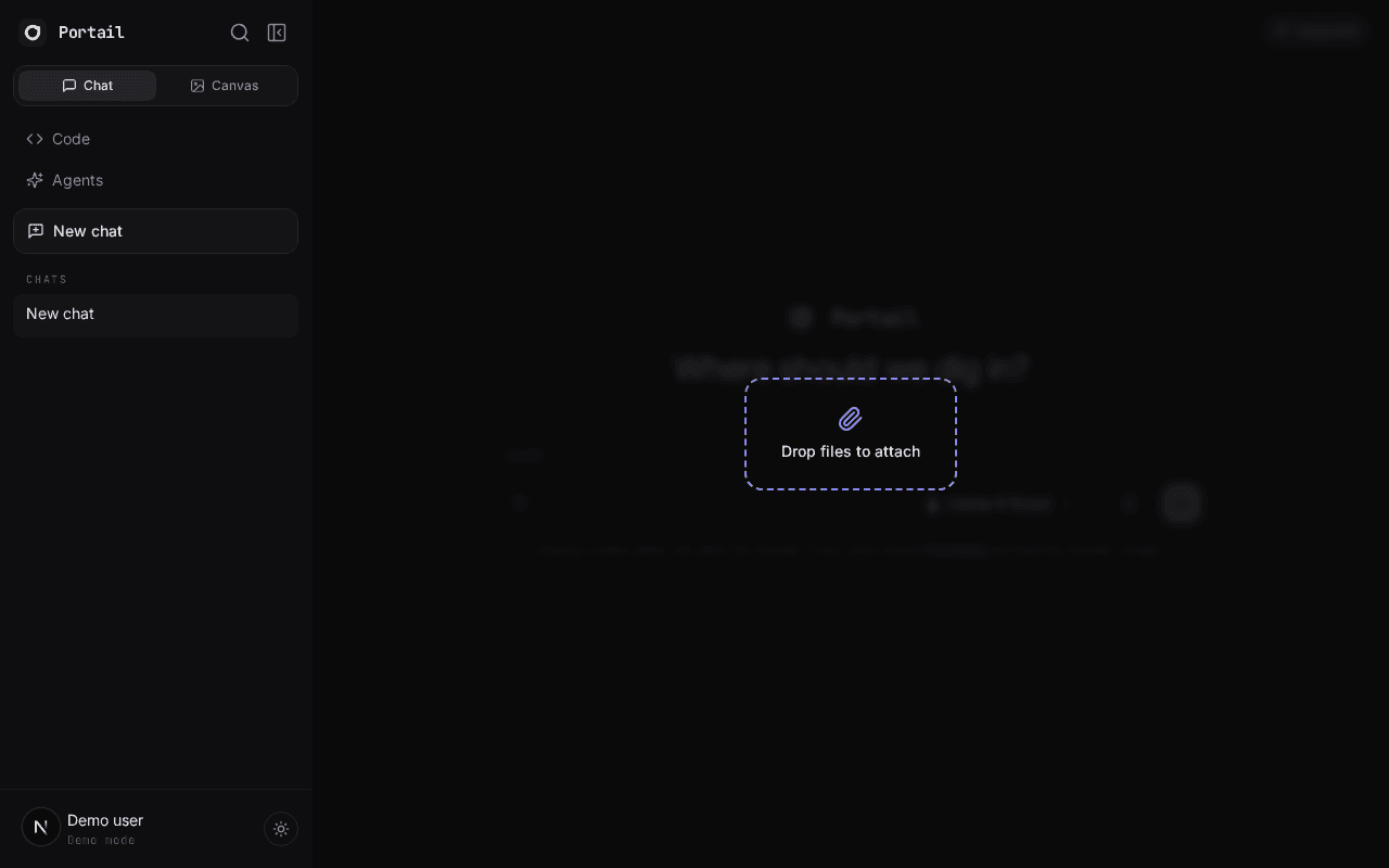 Drag-and-drop file attachment in the chat composer